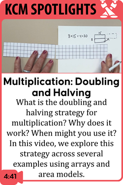 Multiplication: Understanding the Doubling and Halving Strategy