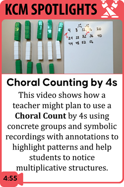 Choral Counting by 4s: Noticing Patterns to Build Multiplicative Reasoning
