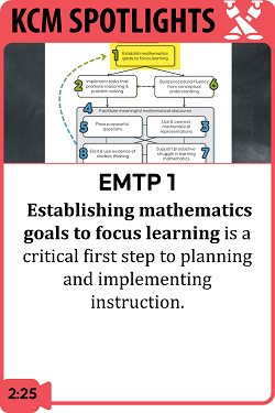 EMTP 1: Establish Mathematics Goals to Focus Learning