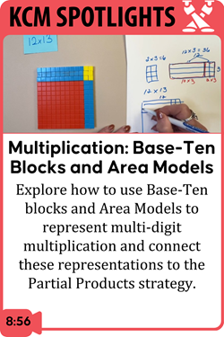 Multiplication: Building Understanding of Multiplication through Base-Ten Blocks and Area Models