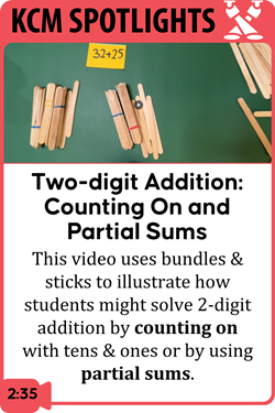 Two-Digit Addition: Counting On and Partial Sums